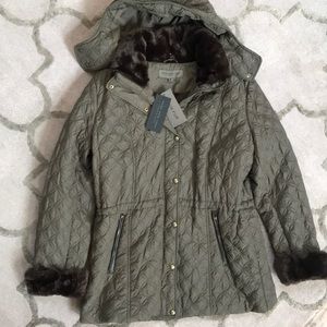 NWT Marc New York Women's Olive Green Puffer Coat